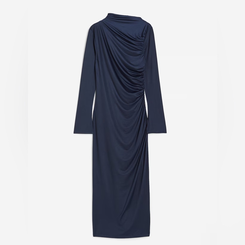 H&M Dark Blue Long Sleeve Dress